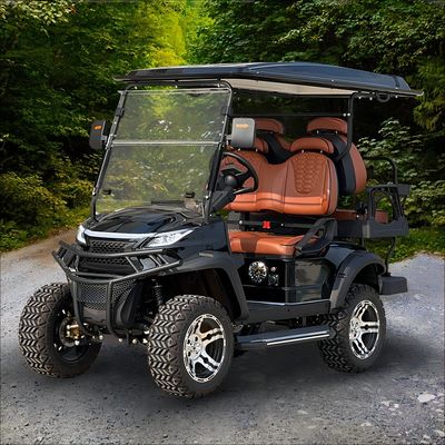 Un buon prezzo. Parco giochi all'aperto Carro da golf elettrico cinese 4 passeggeri Buggy da caccia con corpo personalizzato e design sollevato in linea