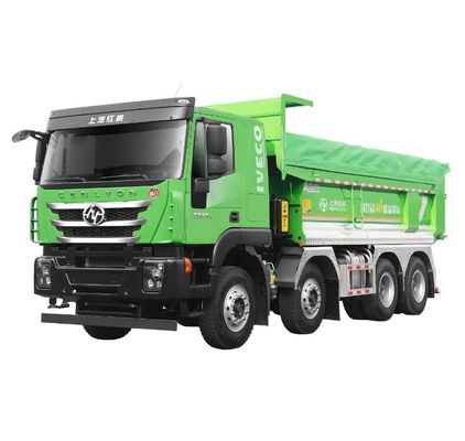 Un buon prezzo. 2023 SAIC Hongyan H6 Camion elettrico con gommone EV Trasporto minerario Camion pesante Fotocamera posteriore 360° Tipo di guida 8X4 cinese in linea