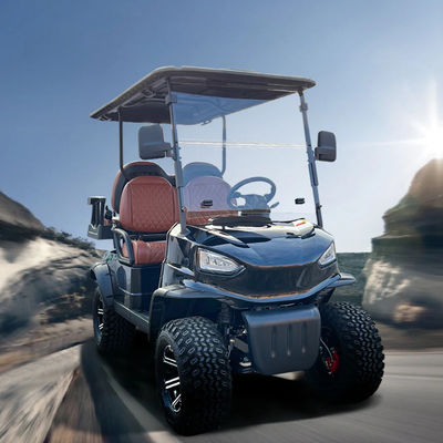 Un buon prezzo. Supporto ODM OEM 6 posti carrello di golf sollevato con scatola di carico per 70-90 km di distanza di guida carrello da caccia a propulsione elettrica in linea