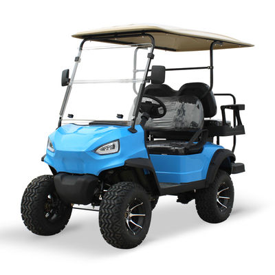 Un buon prezzo. 15.5mph Speed Electric Hunting Buggy Lifted 4 Seater Golf Cart con Hub in lega di alluminio e Capacità All-Terrain in linea